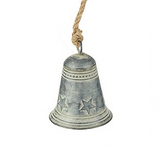 Decorative Zinc Bell with Stars