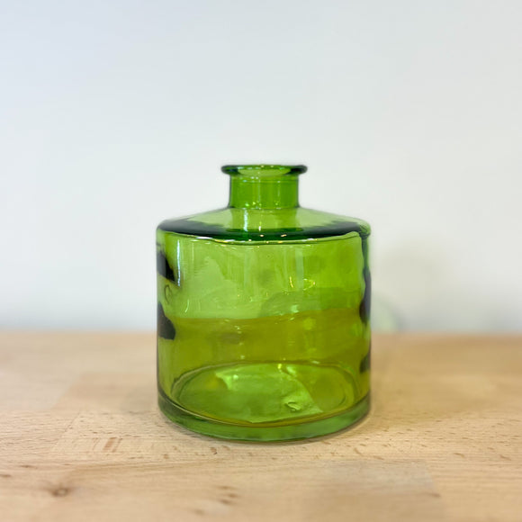 Wide Glass Bottle -Emerald Green