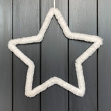 White Fluffy Star Large