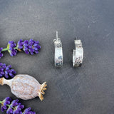 Wild Flower Hoop Stud Earrings