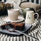 Mini Ceramic Jug with Holly